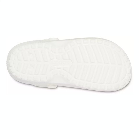 Crocs Classic Lined Clogs White / Grey Womens 9 / Mens 7 - Picture 4 of 6